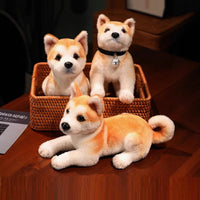 Simulation Dog Plush Toy Akita Doll